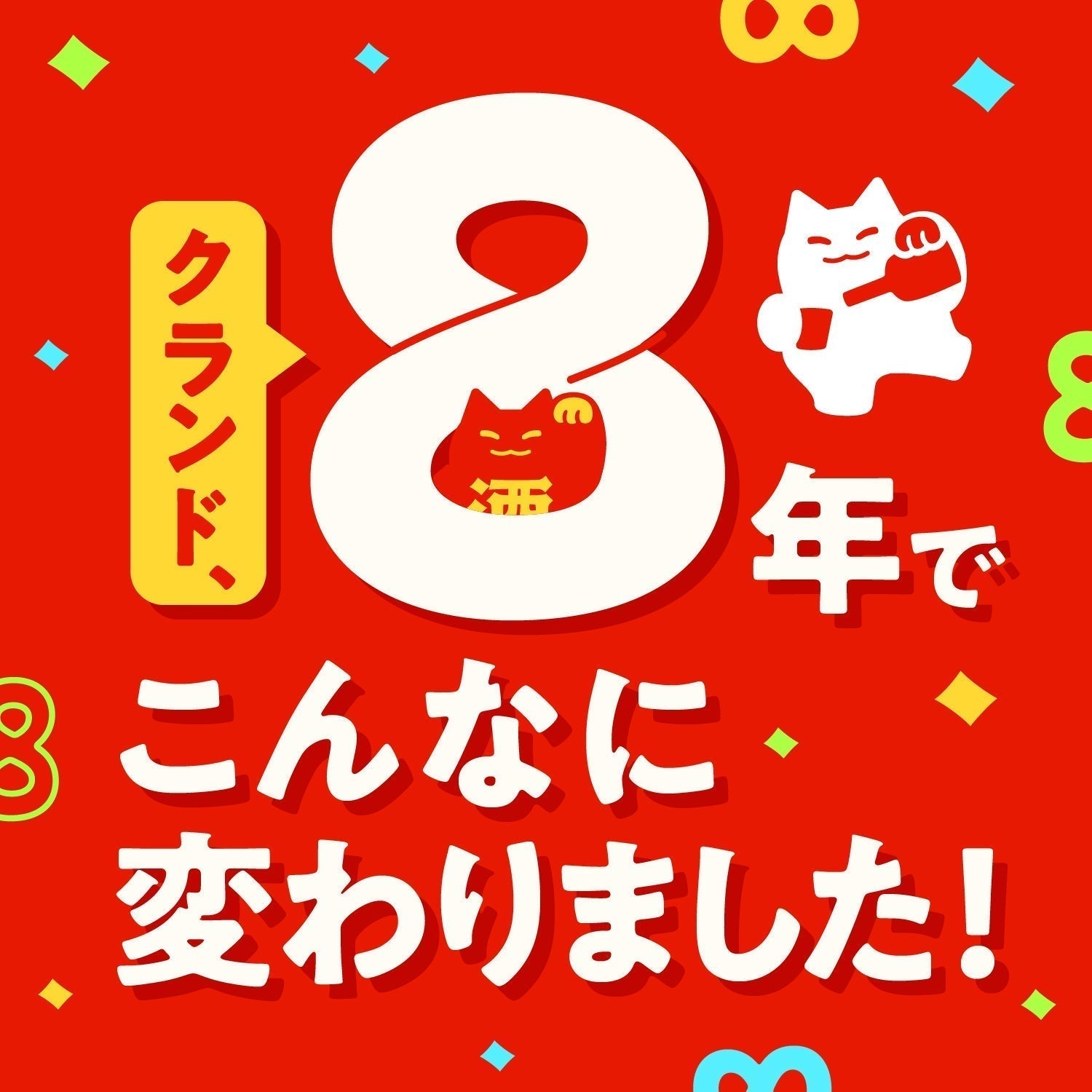 クランドは8年でこんなに変わりました！