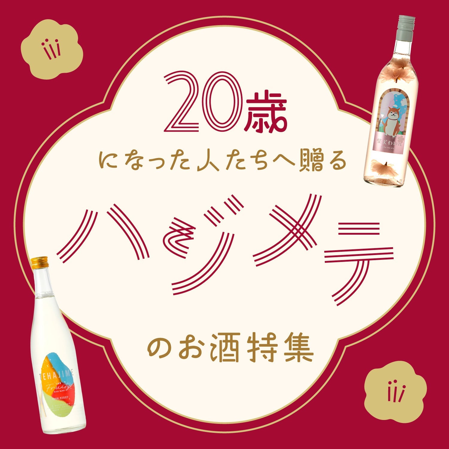 20歳になった人たちへ贈る　ハジメテのお酒特集