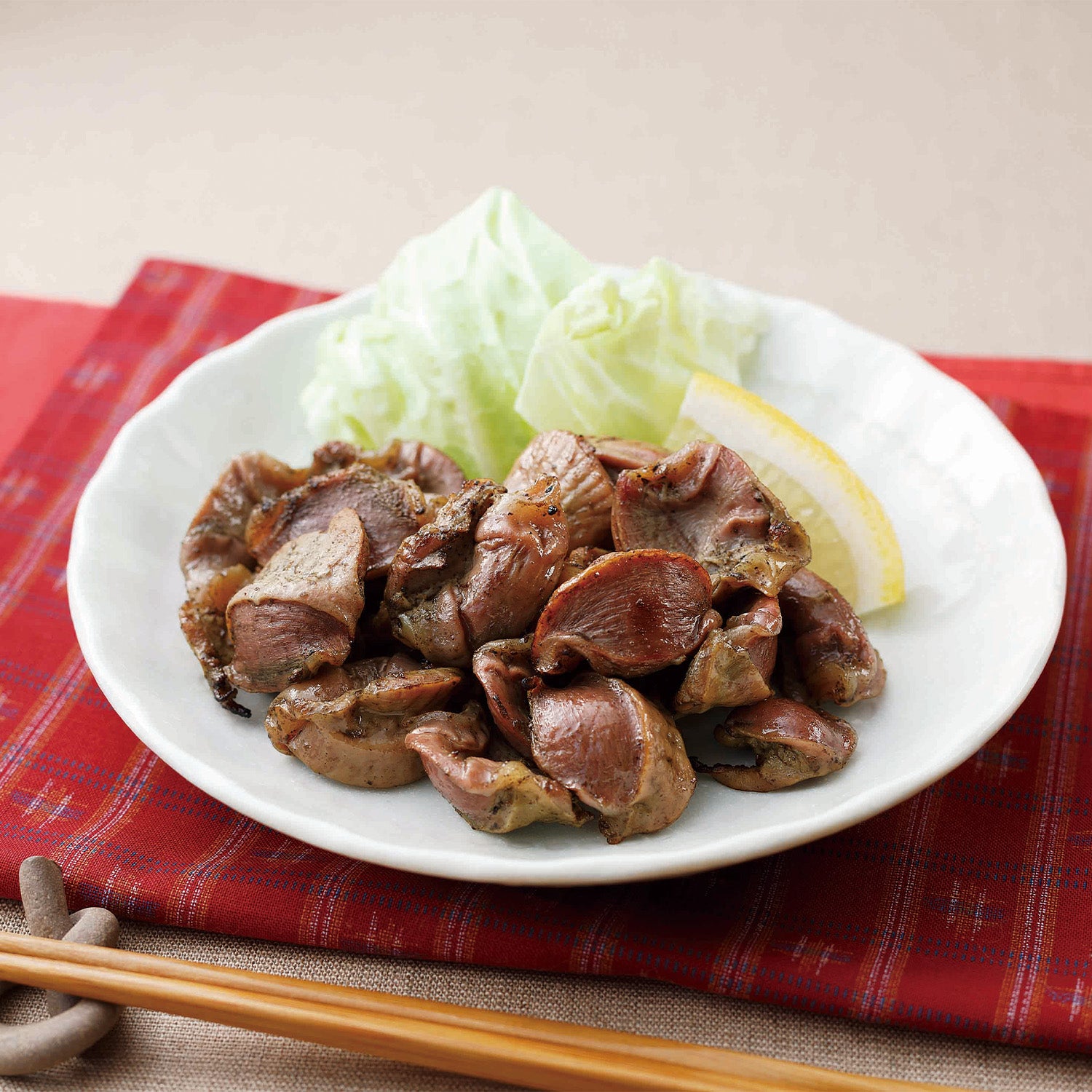 国産若鶏のやわらかい砂肝焼