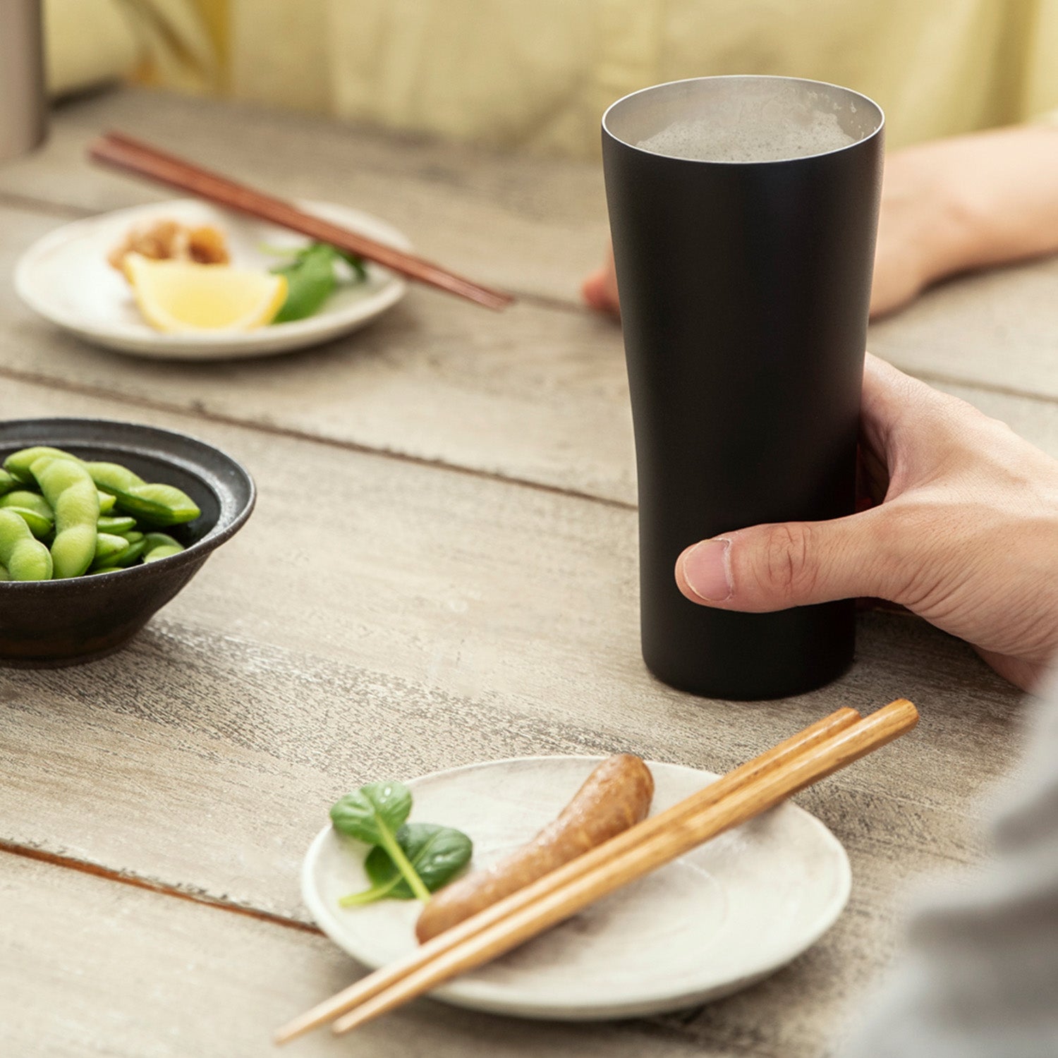 魔法瓶構造のビアタンブラー / ブラック | の酒器・グラス | クラフト 魔法瓶構造のビアタンブラー / ブラック | の酒器・グラス | クラフト