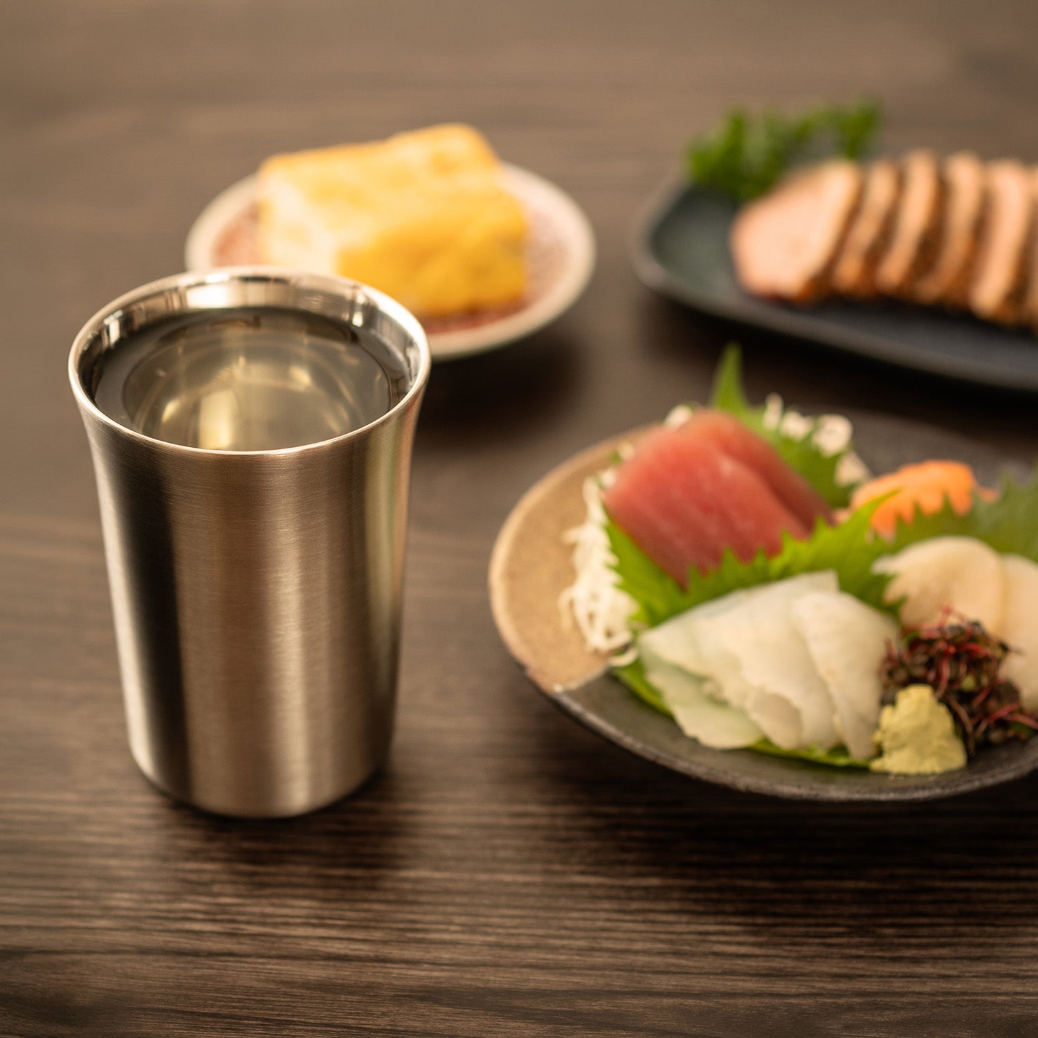 魔法瓶構造の日本酒タンブラー