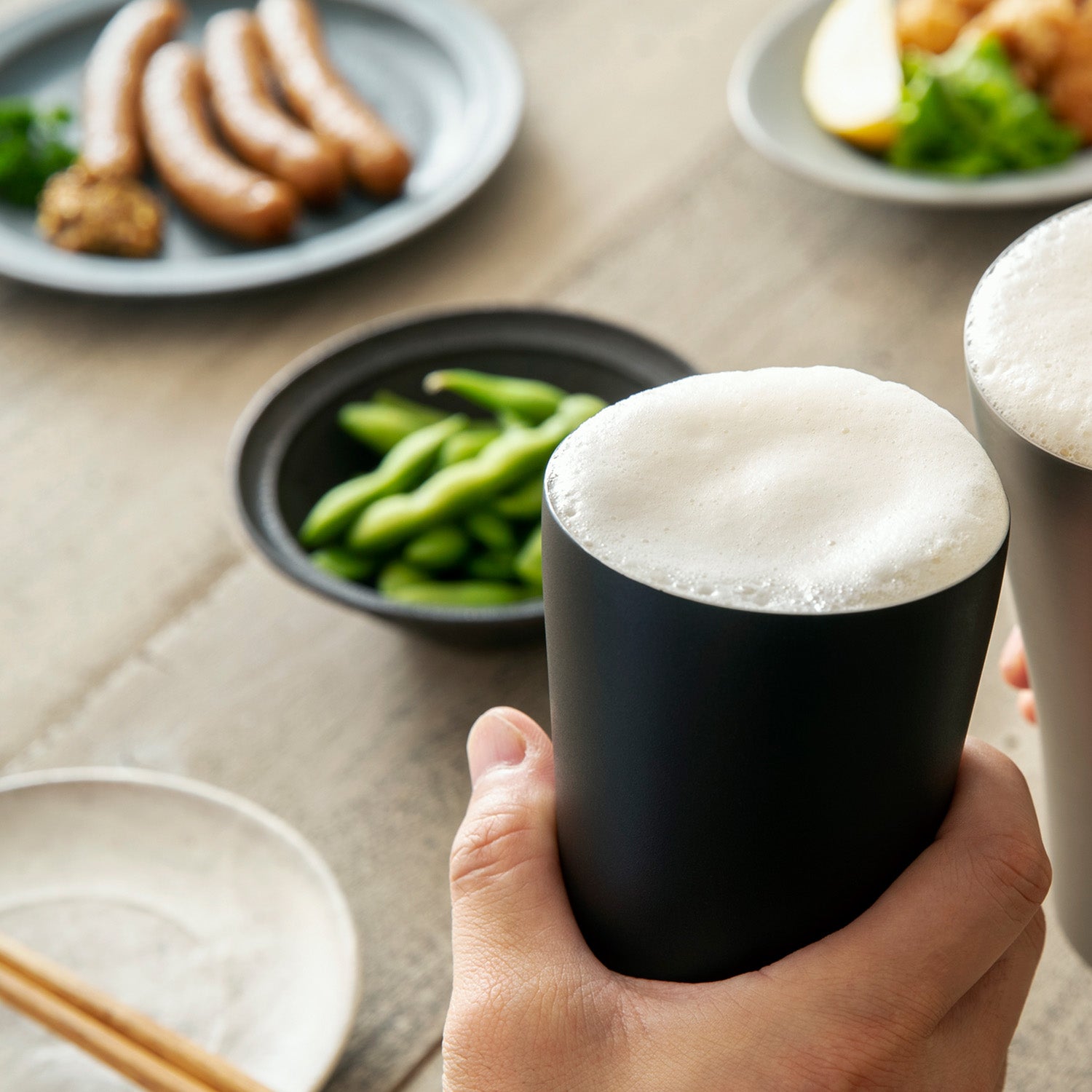 魔法瓶構造のビアタンブラー / ブラック