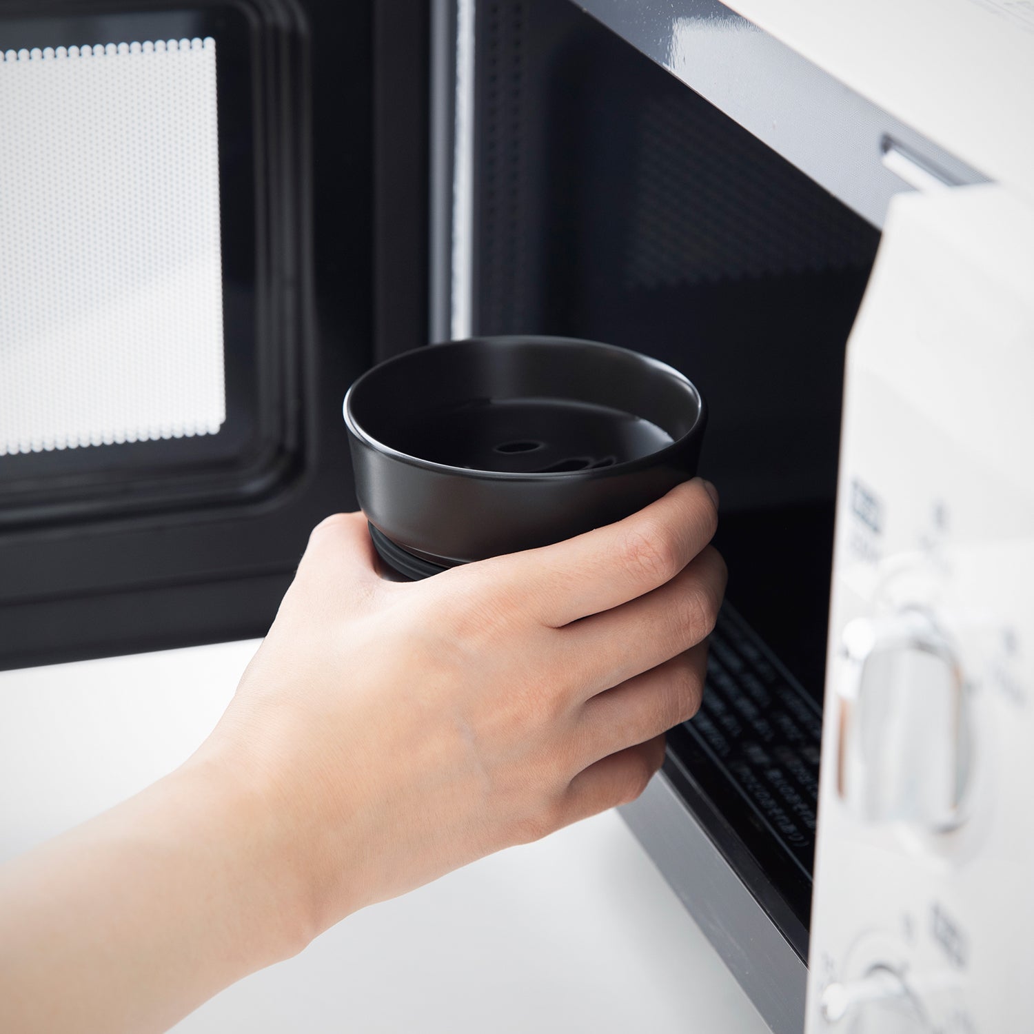 魔法瓶構造の焼酎タンブラー / ブラック