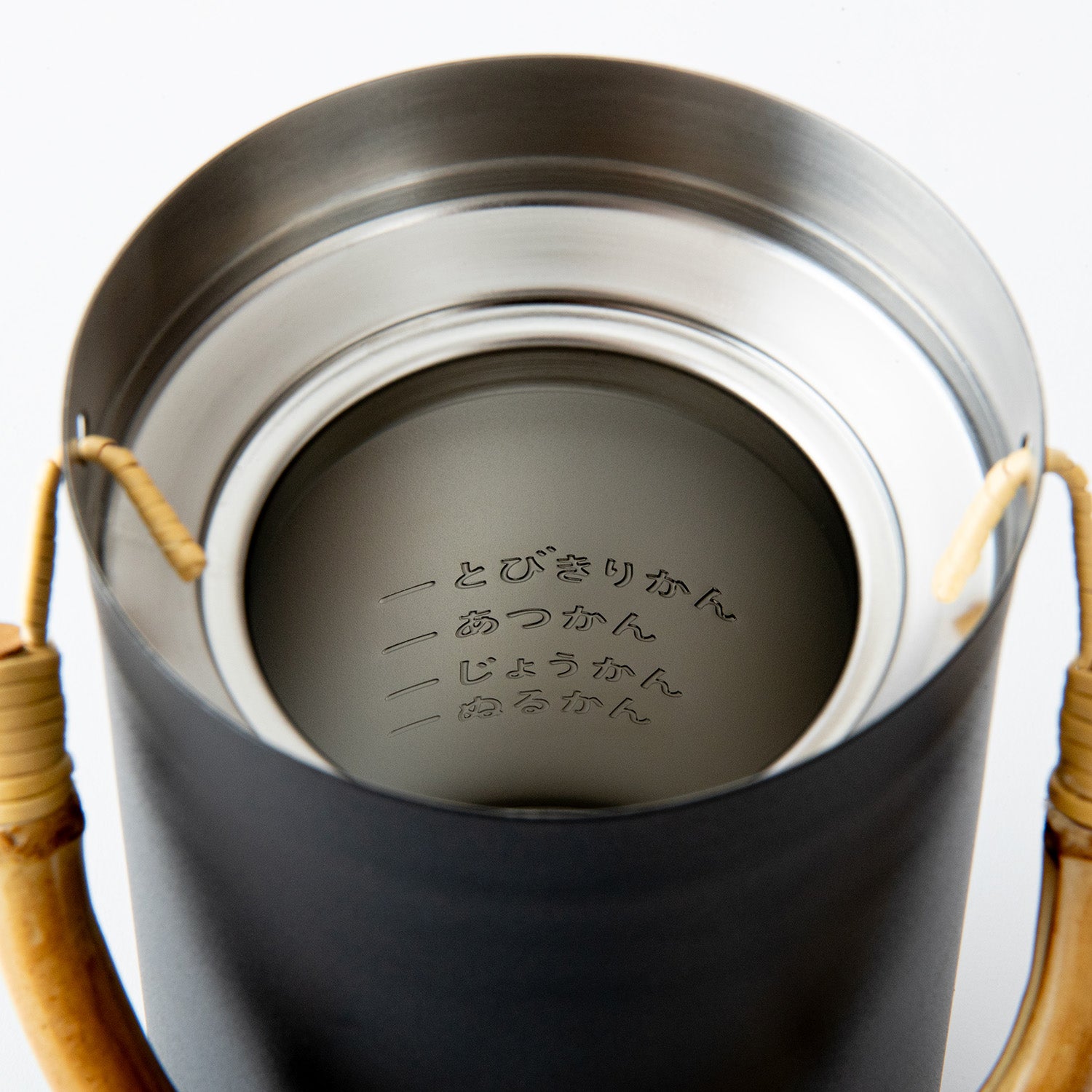 湯煎式の酒燗器セット / ブラック