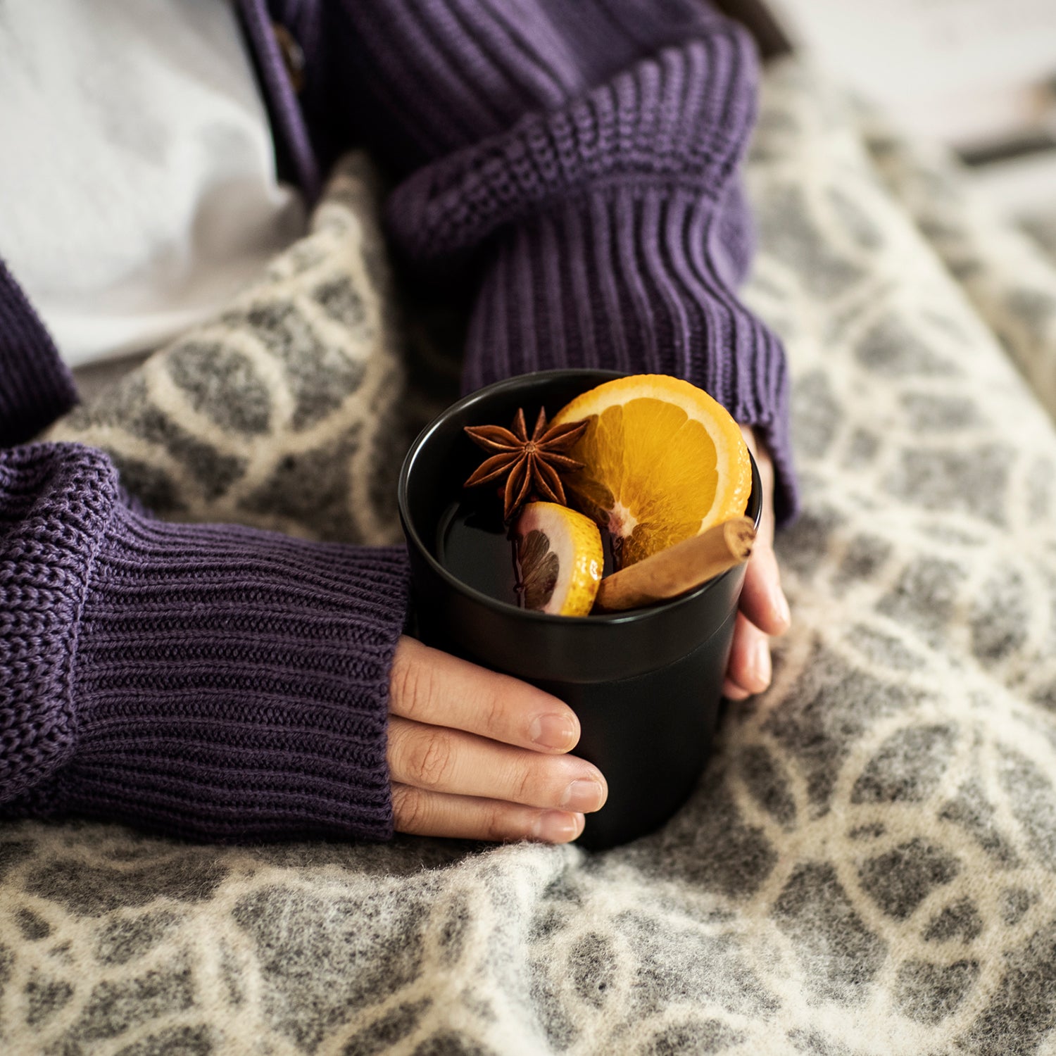 魔法瓶構造の焼酎タンブラー / ブラック