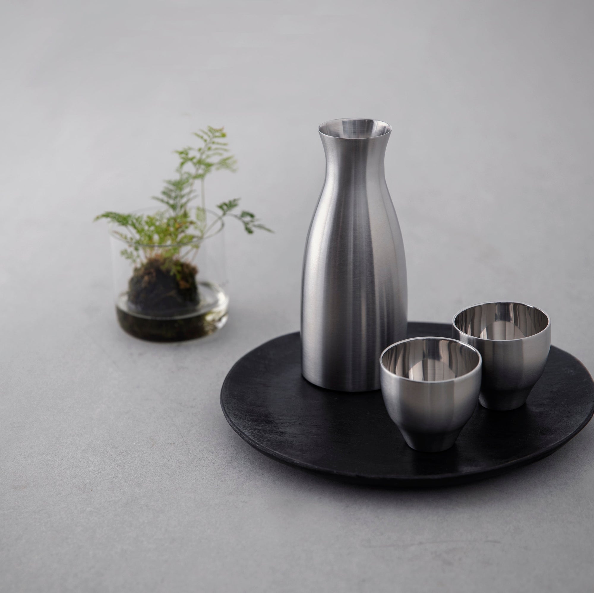 魔法瓶構造のぐい呑と徳利のセット