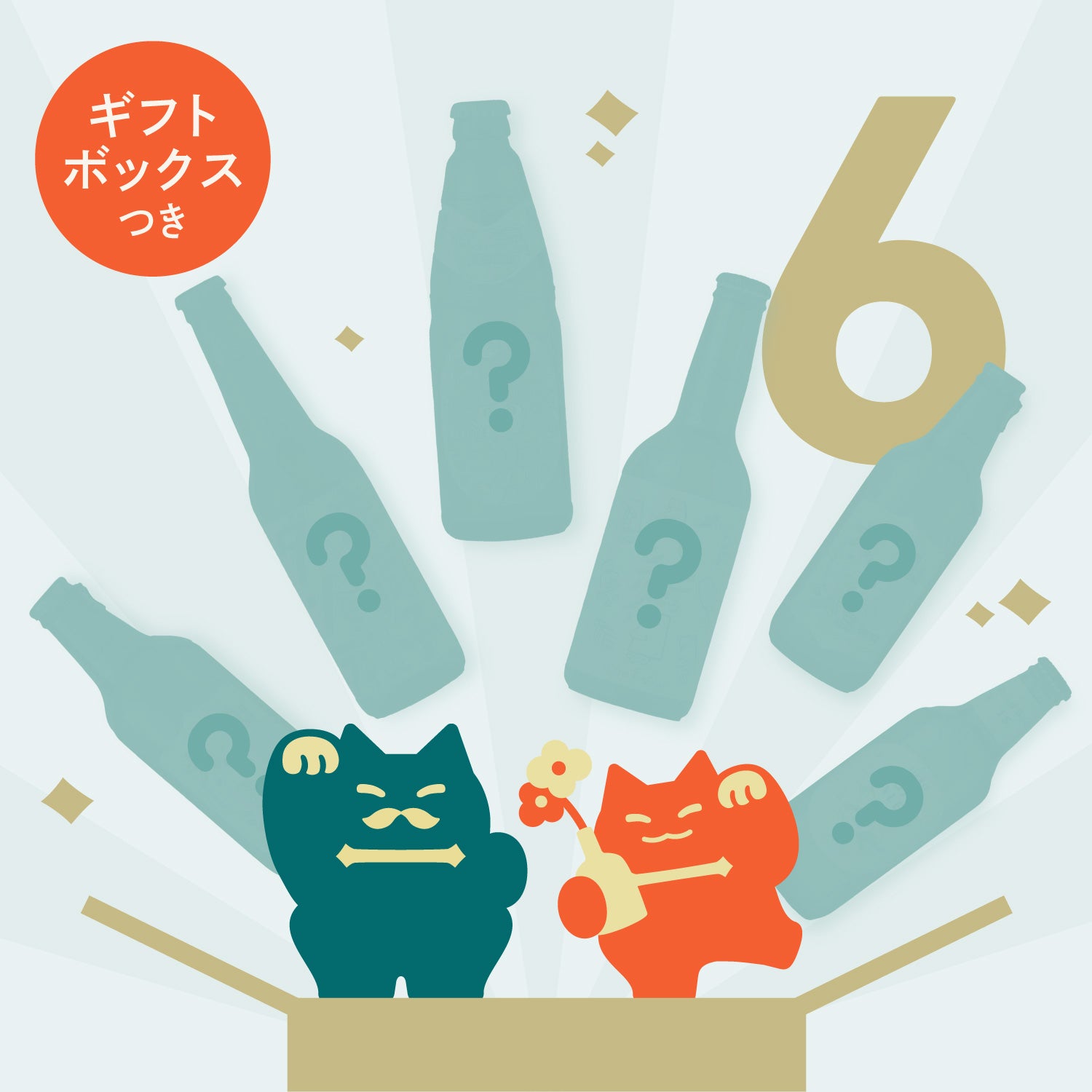 6連ビアガチャ【ギフトボックス付き】