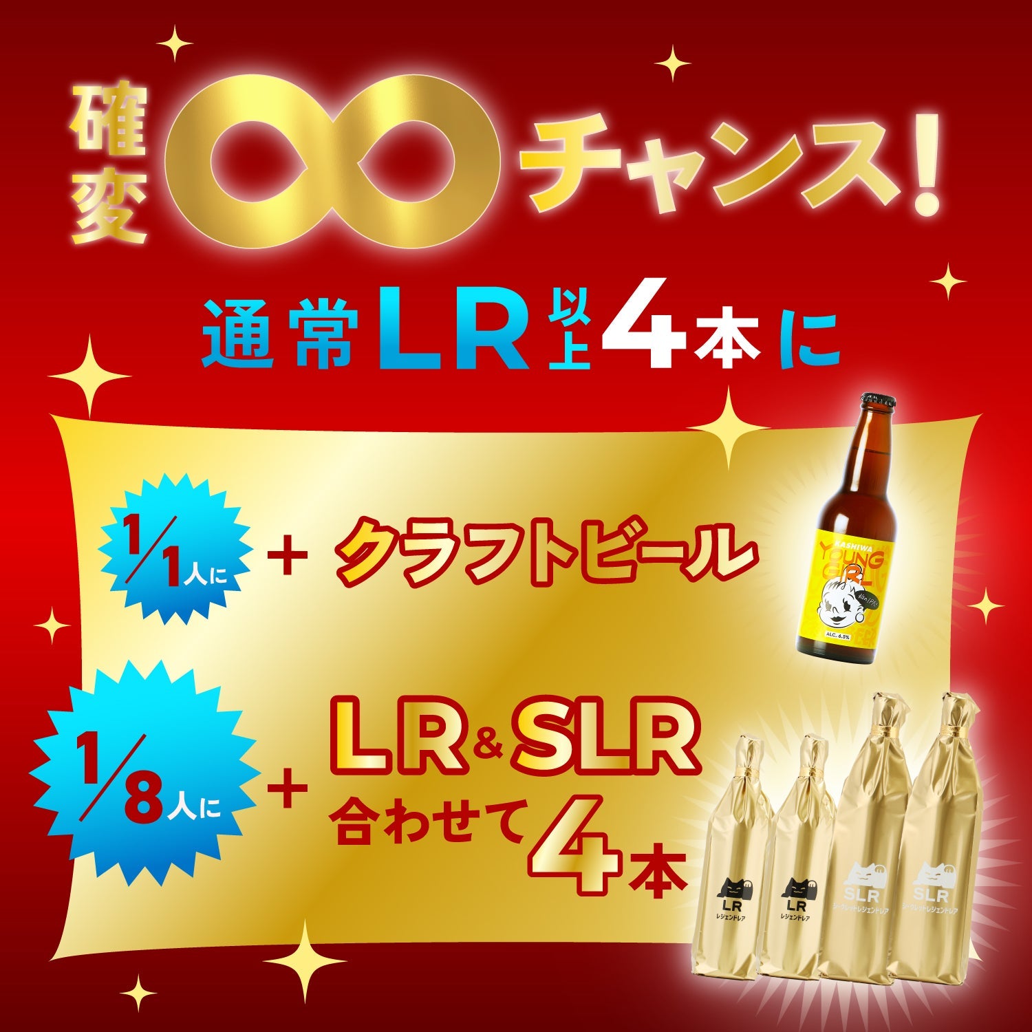 【令和八年八月八日はトリプル末広がりの日！】無限に福来るゴールデン酒ガチャ