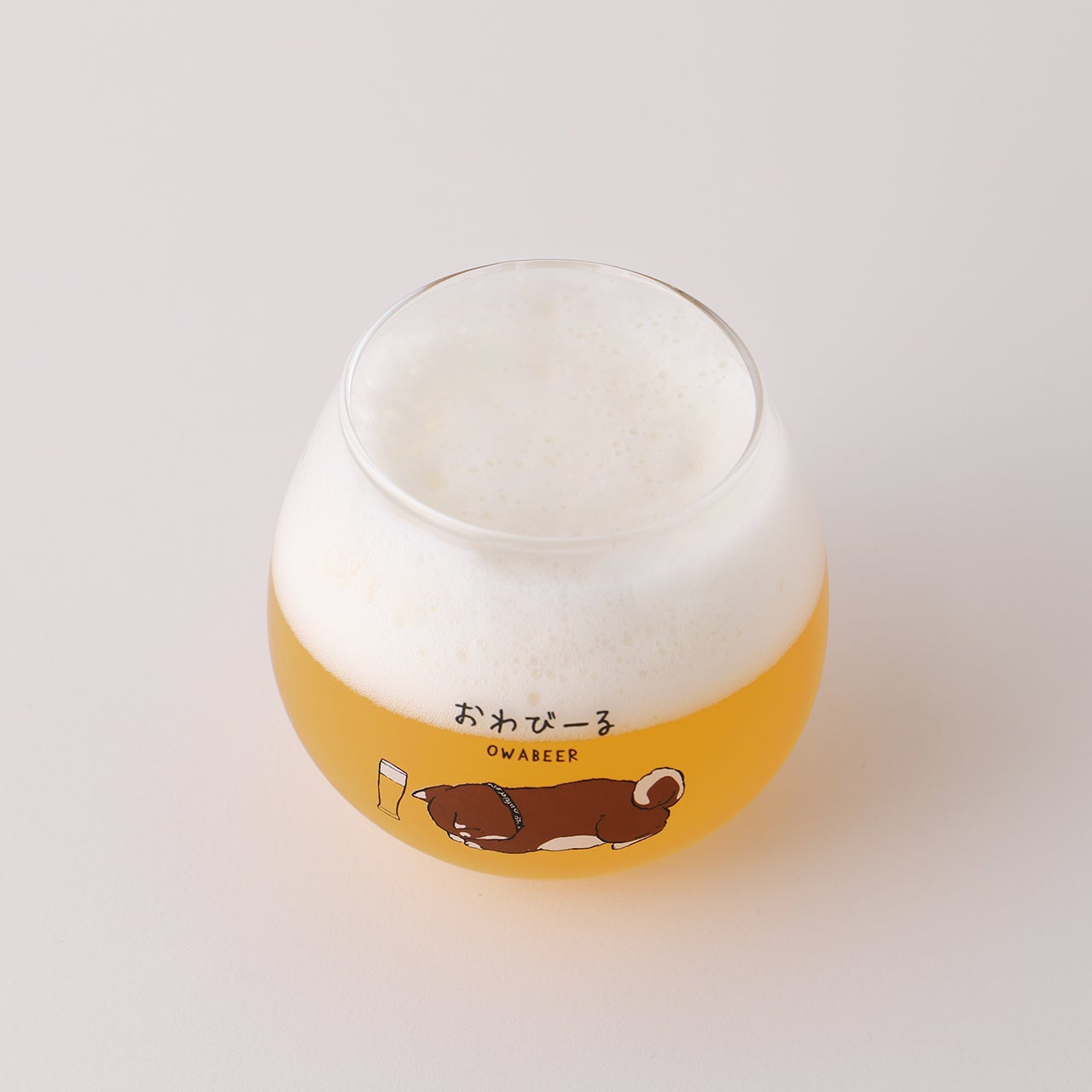 おわびーるゆらゆらグラス -ほろにが-