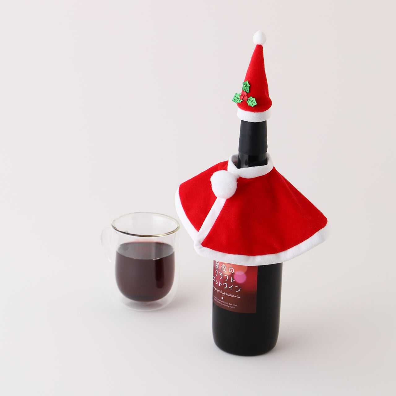 星夜のクラフトホットワイン -サンタポンチョ＆帽子セット-