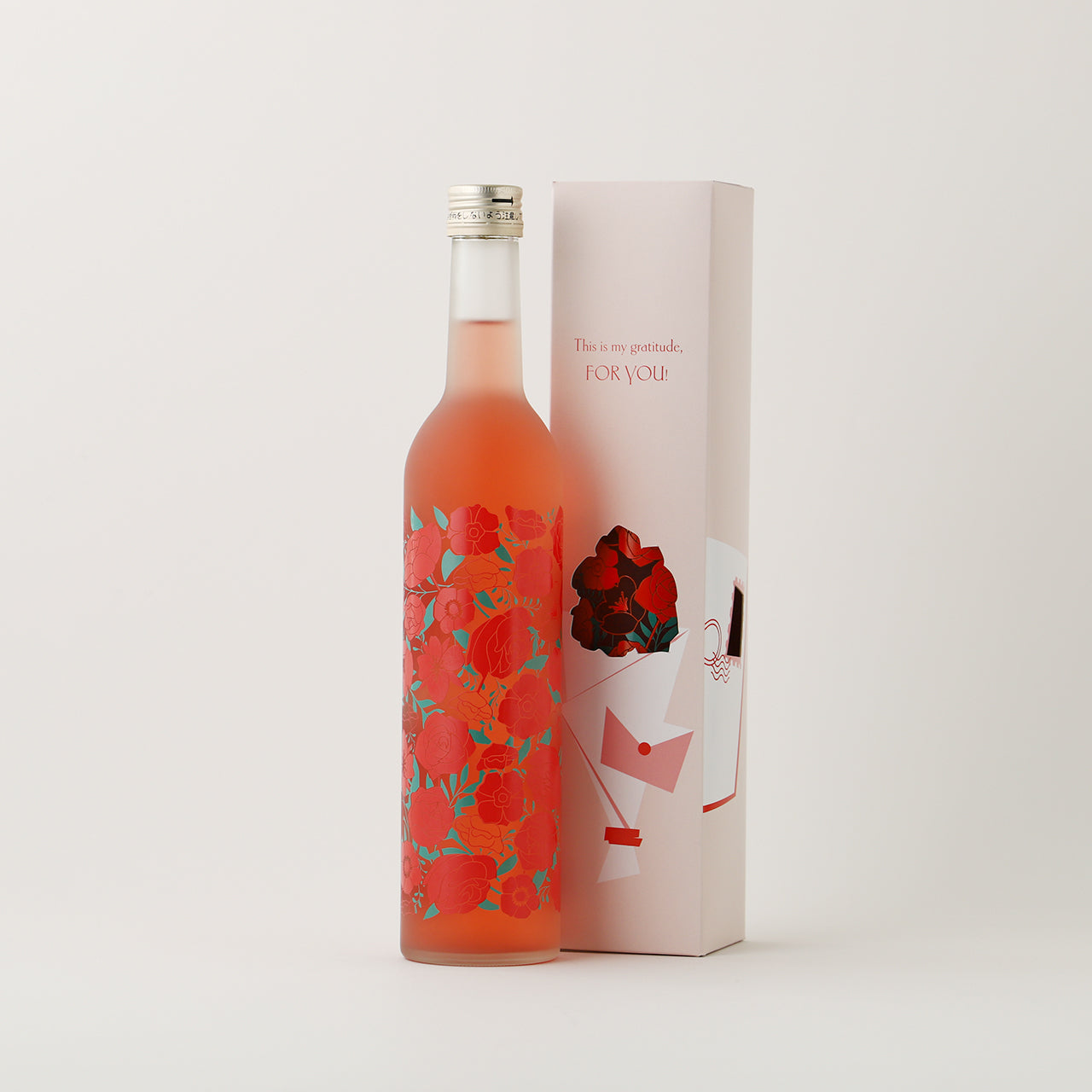 フラワーブーケ -ロゼワイン- 【オリジナルボックス付き】