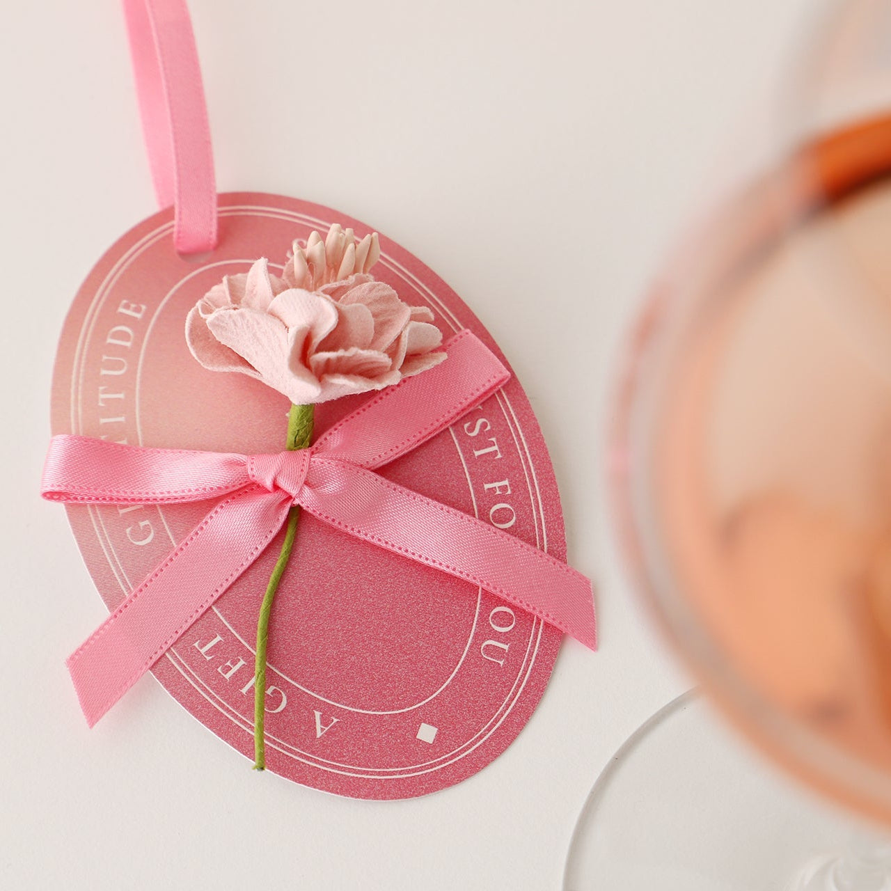 花贈るロゼワイン