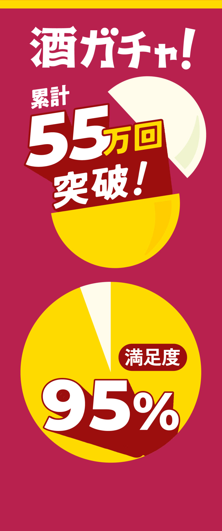 累計55万回突破 満足度95%