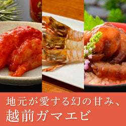 漁師町の贅沢。越前エビ3種食べ比べセット