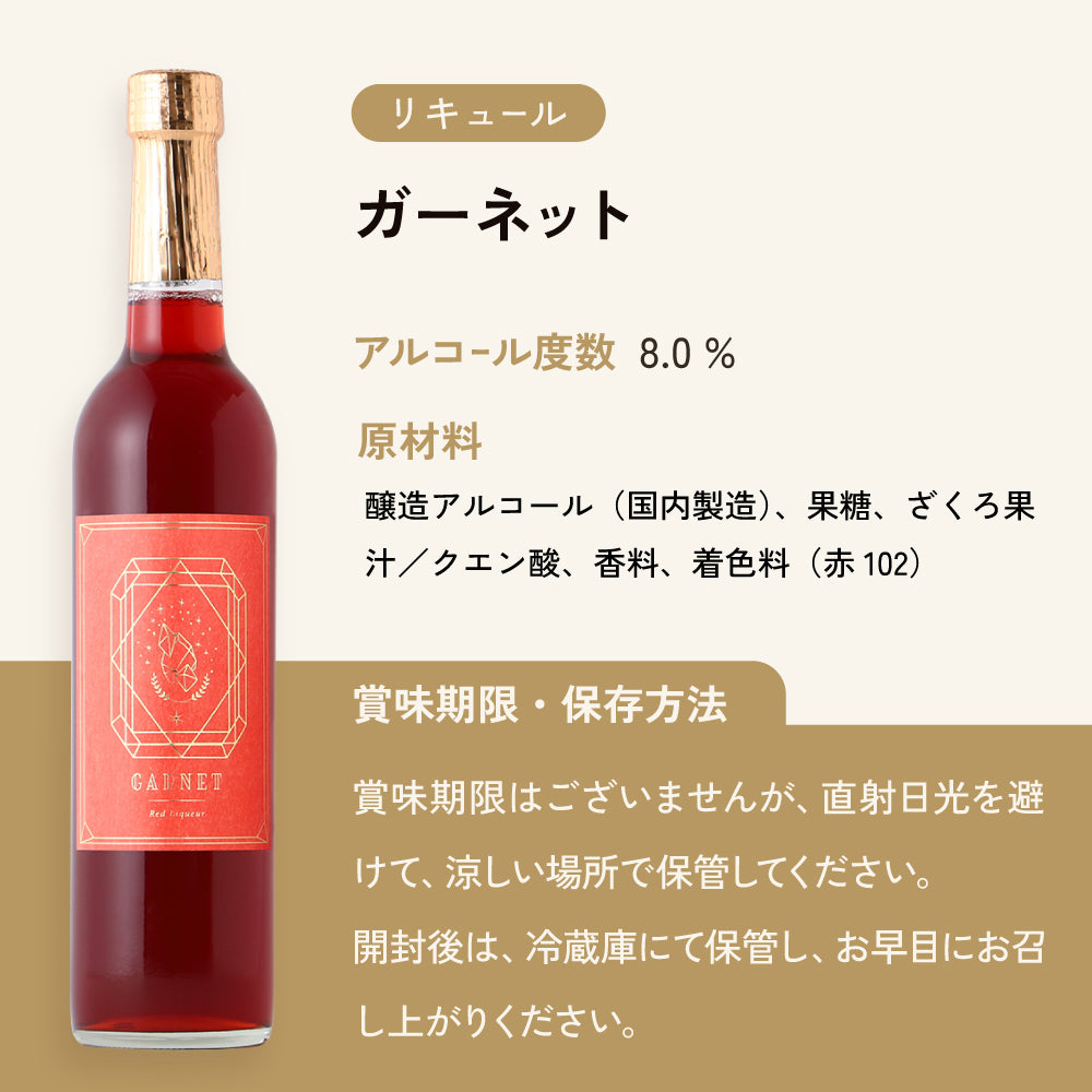 ガーネット | 鳥取県のリキュール | クラフト酒・日本酒の通販なら