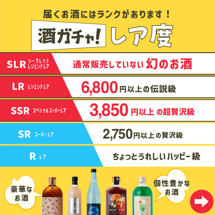 酒ガチャ！お試し "超トク" 2本プラン