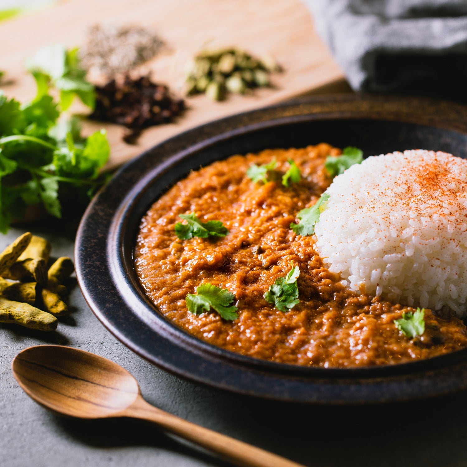 ハモと実山椒のキーマカレー