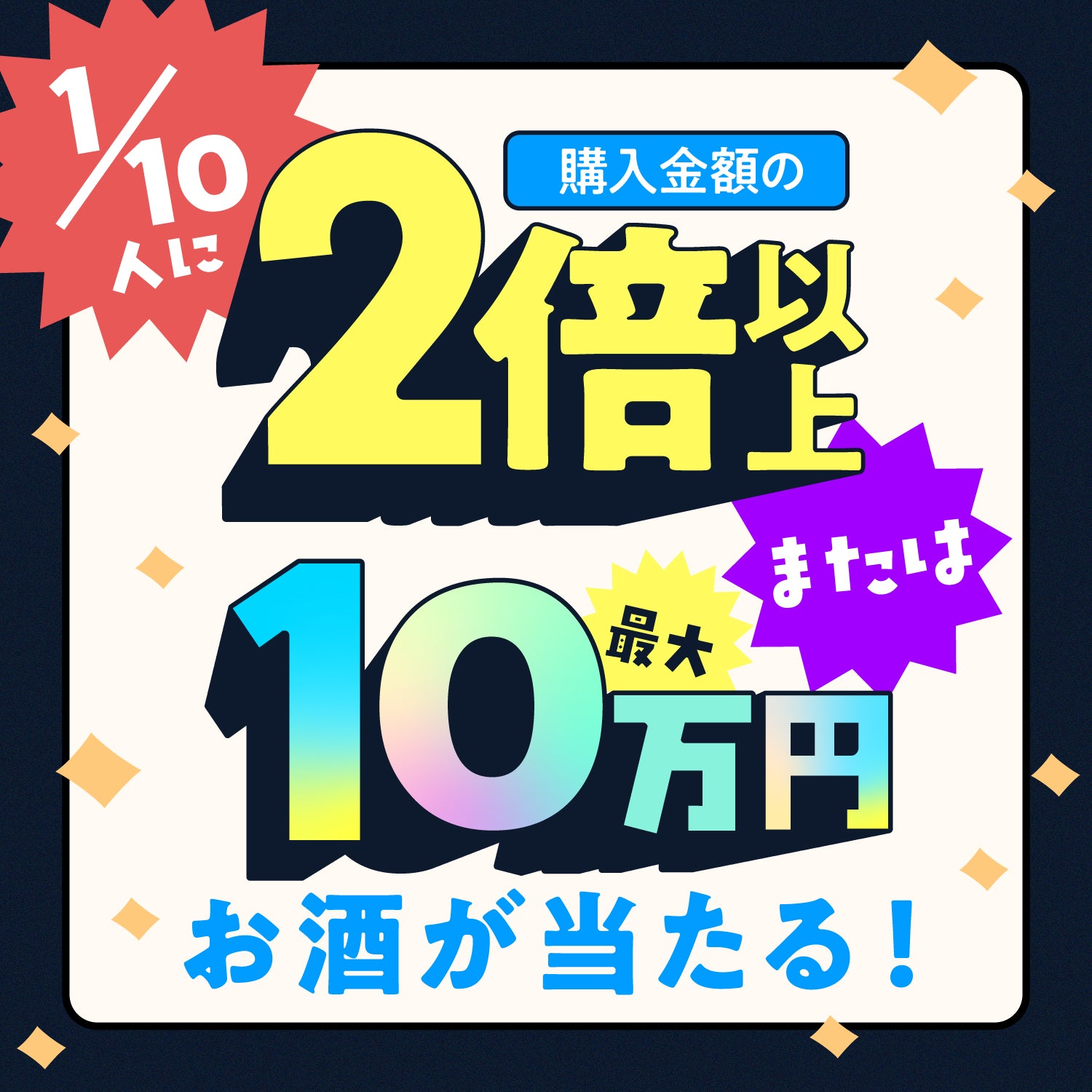 プレミアムアウトレット5連酒ガチャ