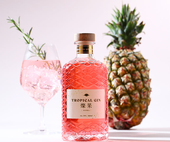 Gine ジアン ビンテージ　未使用品のピンクのバラが素敵なボール2枚セット！ TROPICAL GIN 燦果 -sanka- | クラフト酒・日本酒の通販ならKURAND