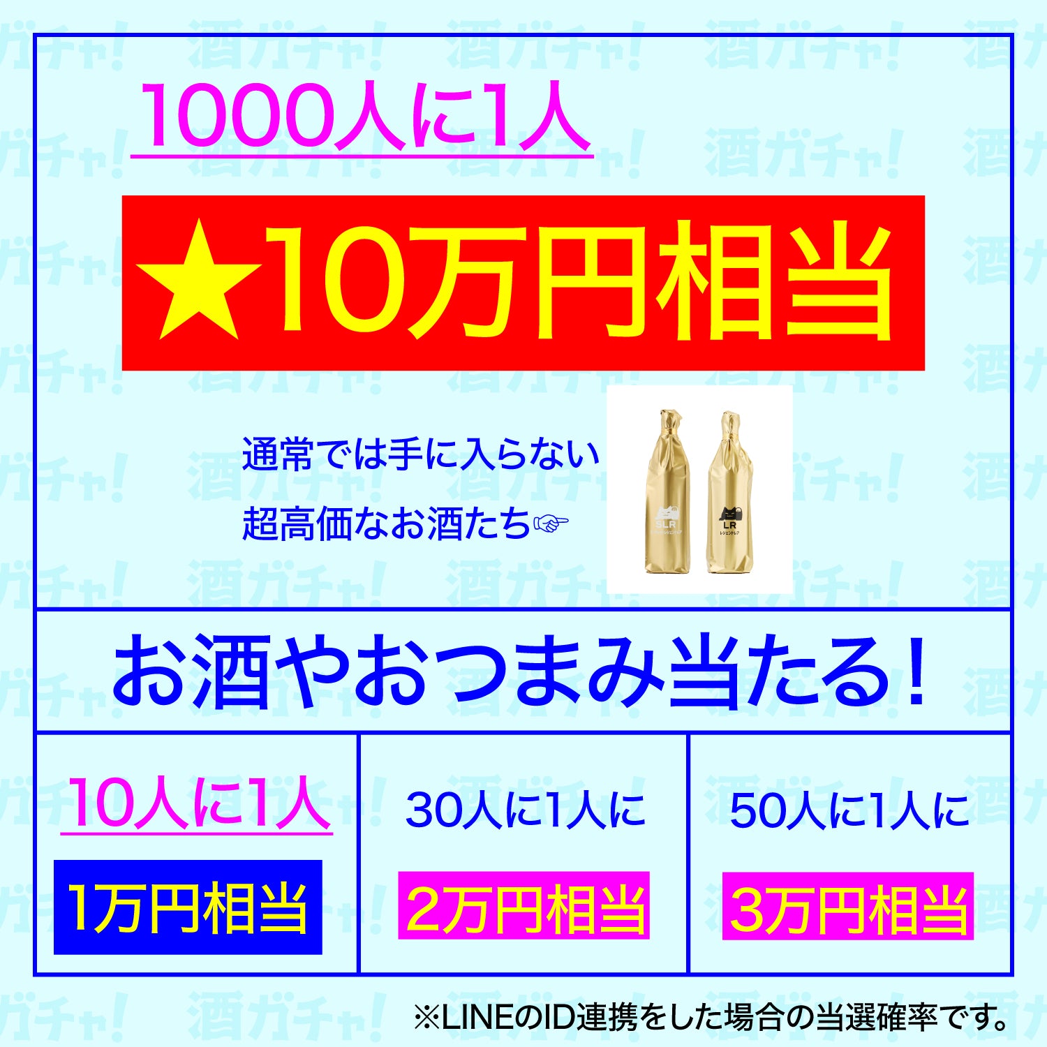 ★☆レア酒・春酒絶対入る！グラス付き4連酒ガチャ☆★