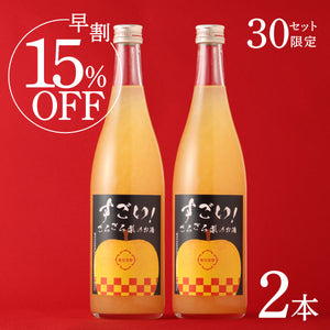 【早割】すごい！ごろごろ梨のお酒 2本セット