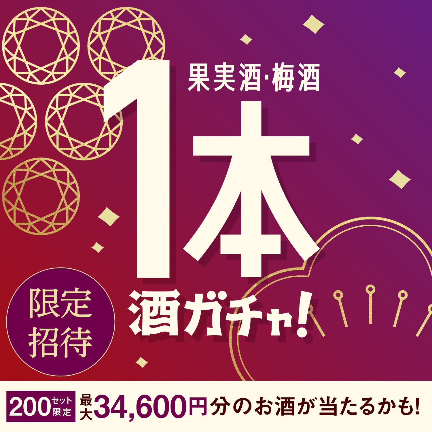 【200セット限定】禁断の梅酒ご当選のあなたへ贈る 極上の果実酒・梅酒1本酒ガチャ【SSR以上確定】
